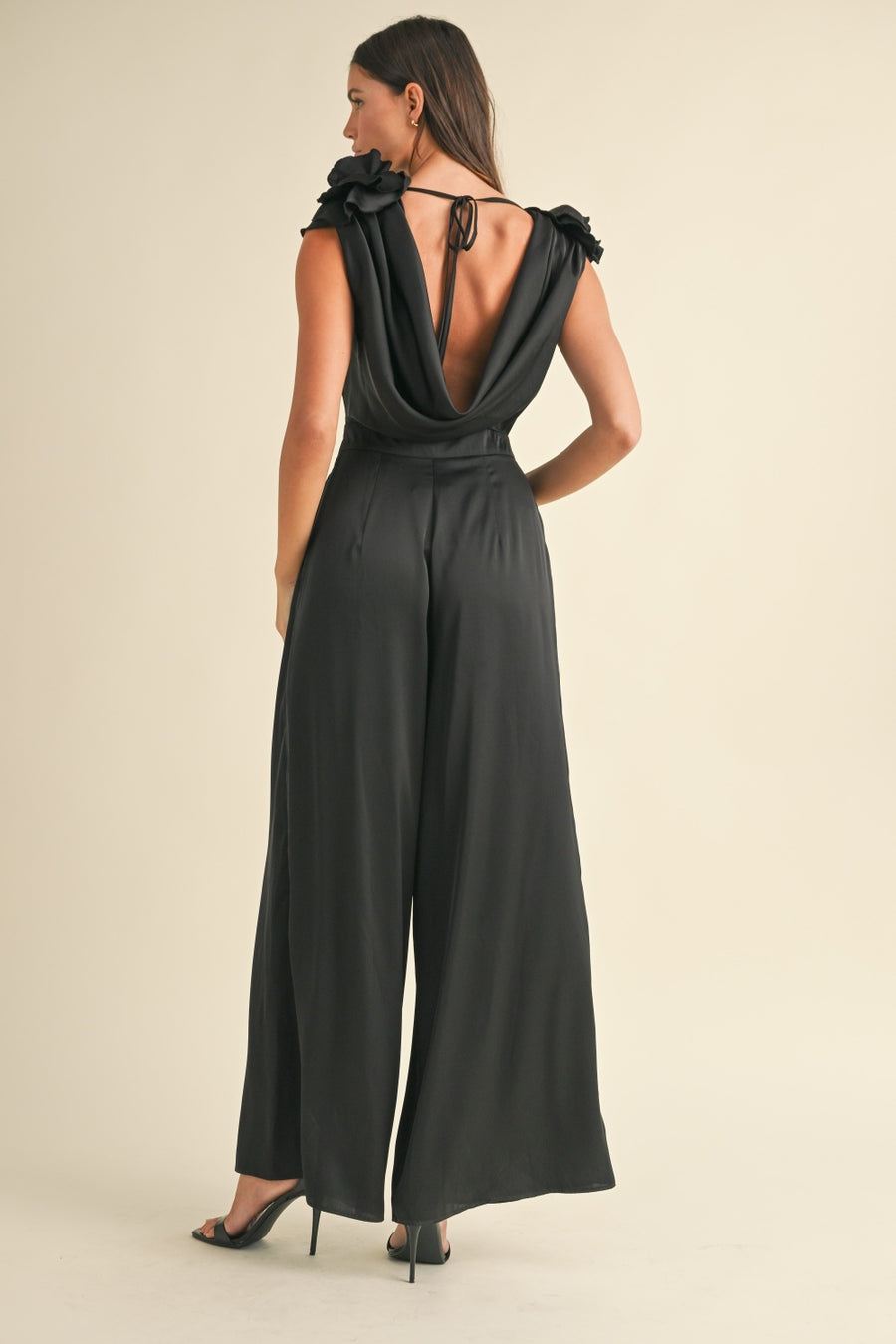 Bobbi Deep Cowl Neck Jumpsuit