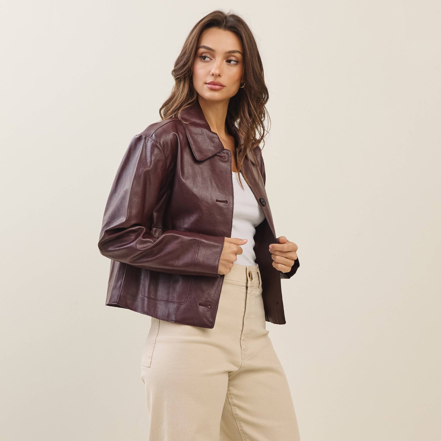 Carmella Vegan Leather Jacket