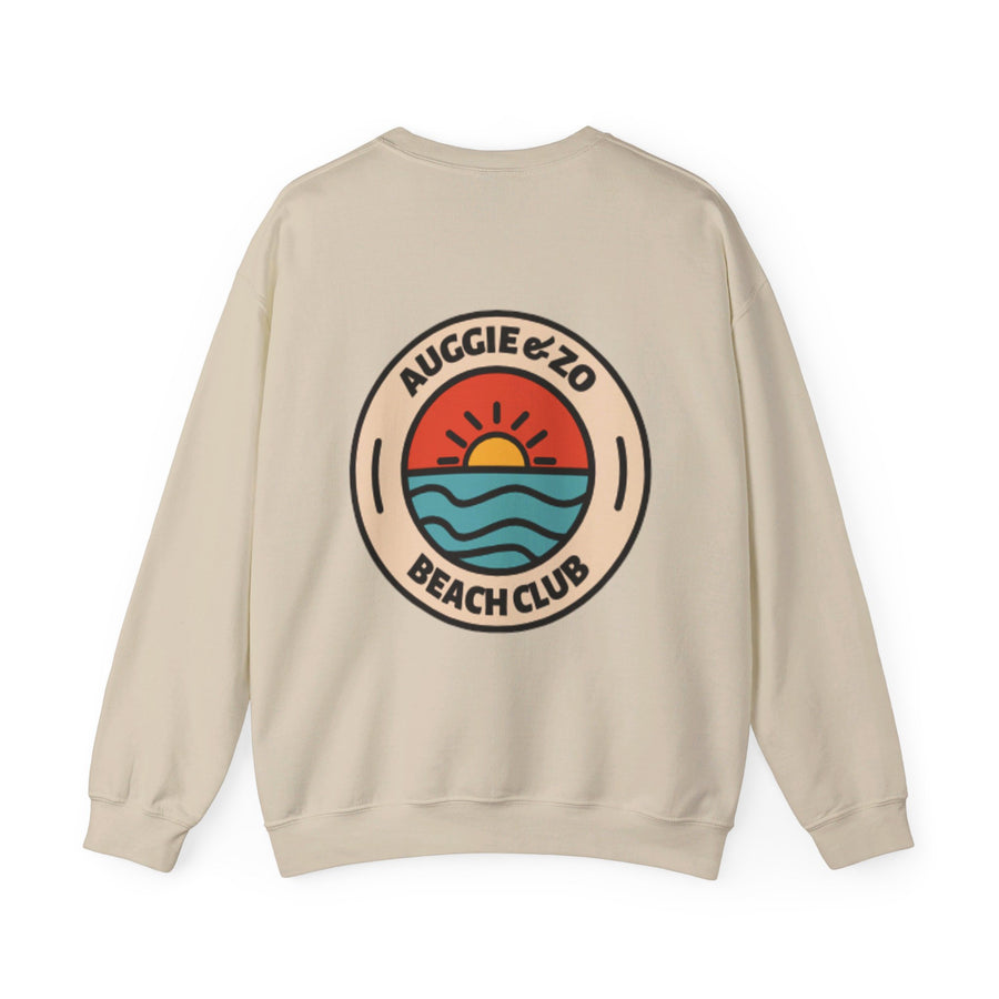 Sudadera de cuello redondo con logotipo circular de Beach Club 