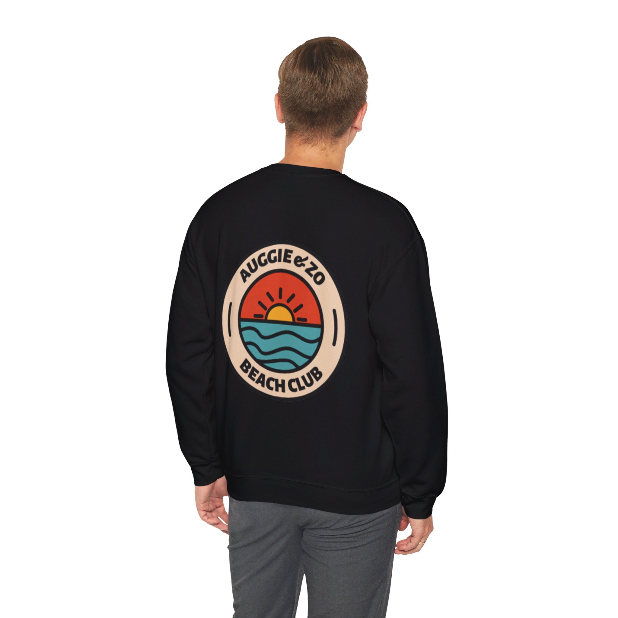 Sudadera de cuello redondo con logotipo circular de Beach Club 