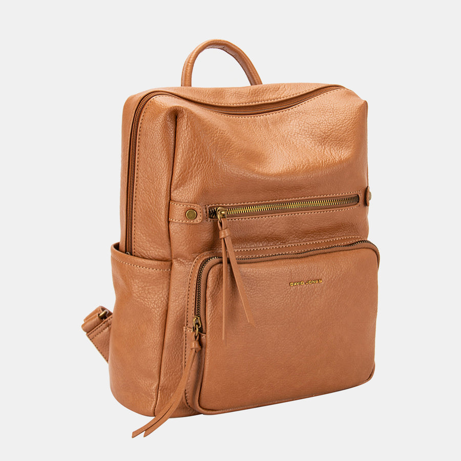 Sac à dos en cuir synthétique David Jones