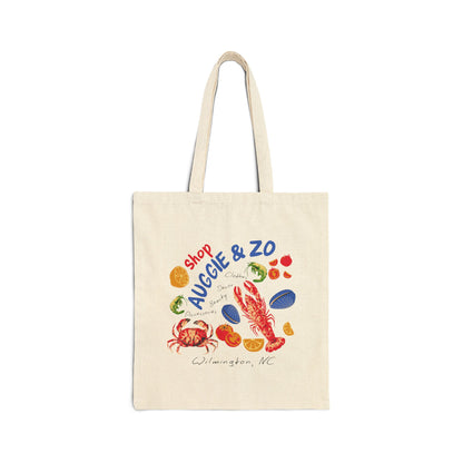 Seafood Market Canvas Tote Bag