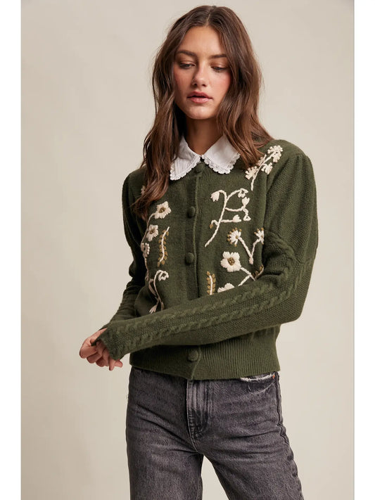 Charming Floral Sweater