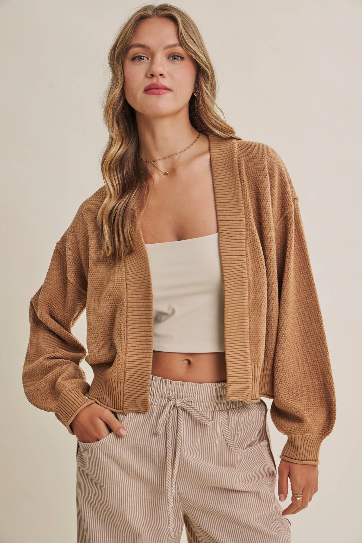 Everyday Essential Waffle Knit Cardigan