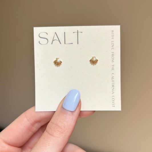 Seashell Studs - Gold