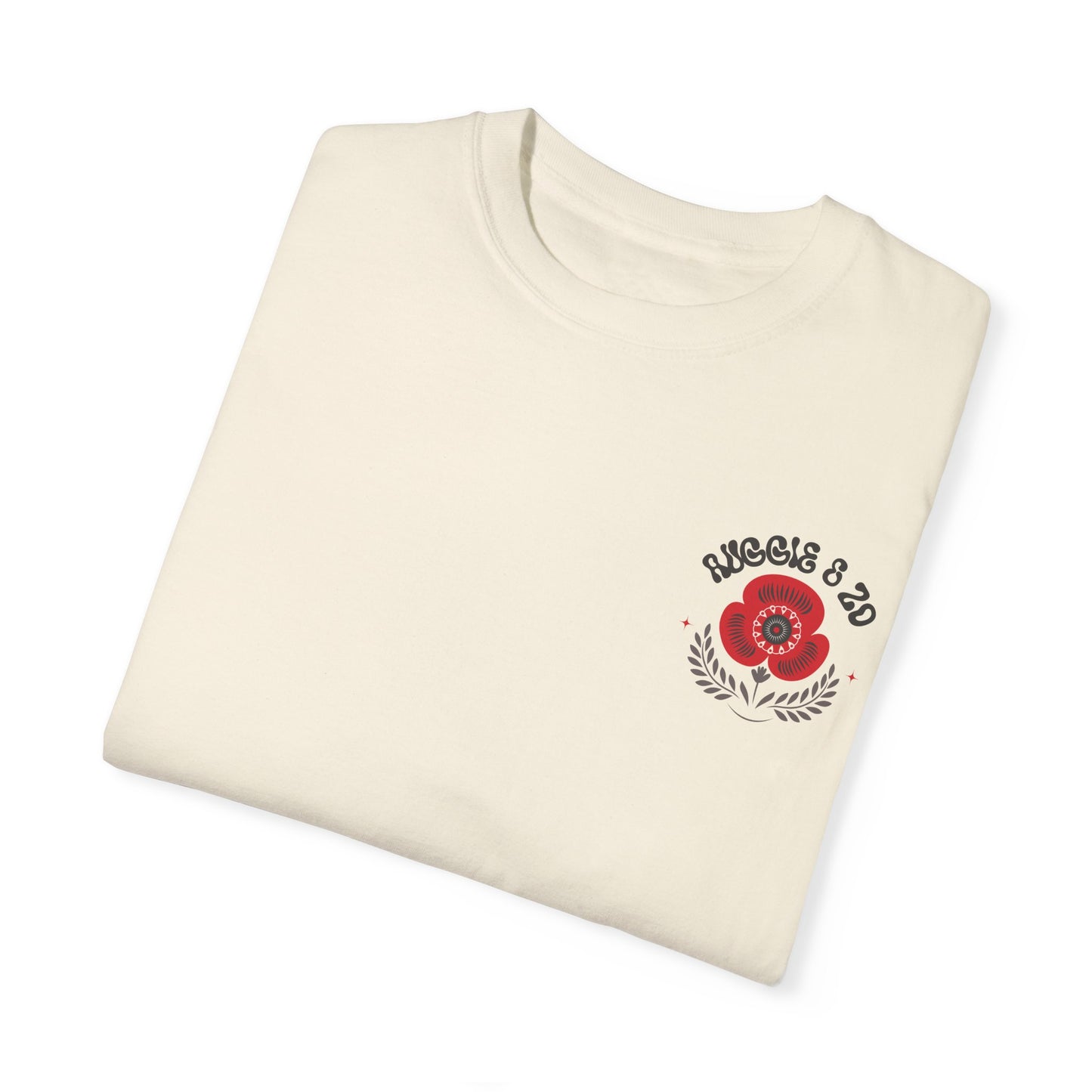 Vintage Poppy Unisex Tee - Comfort Colors