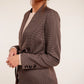 Kay Belted Houndstooth Blazer