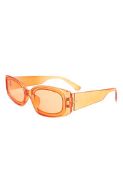 Lunettes de soleil rectangulaires étroites et tendance