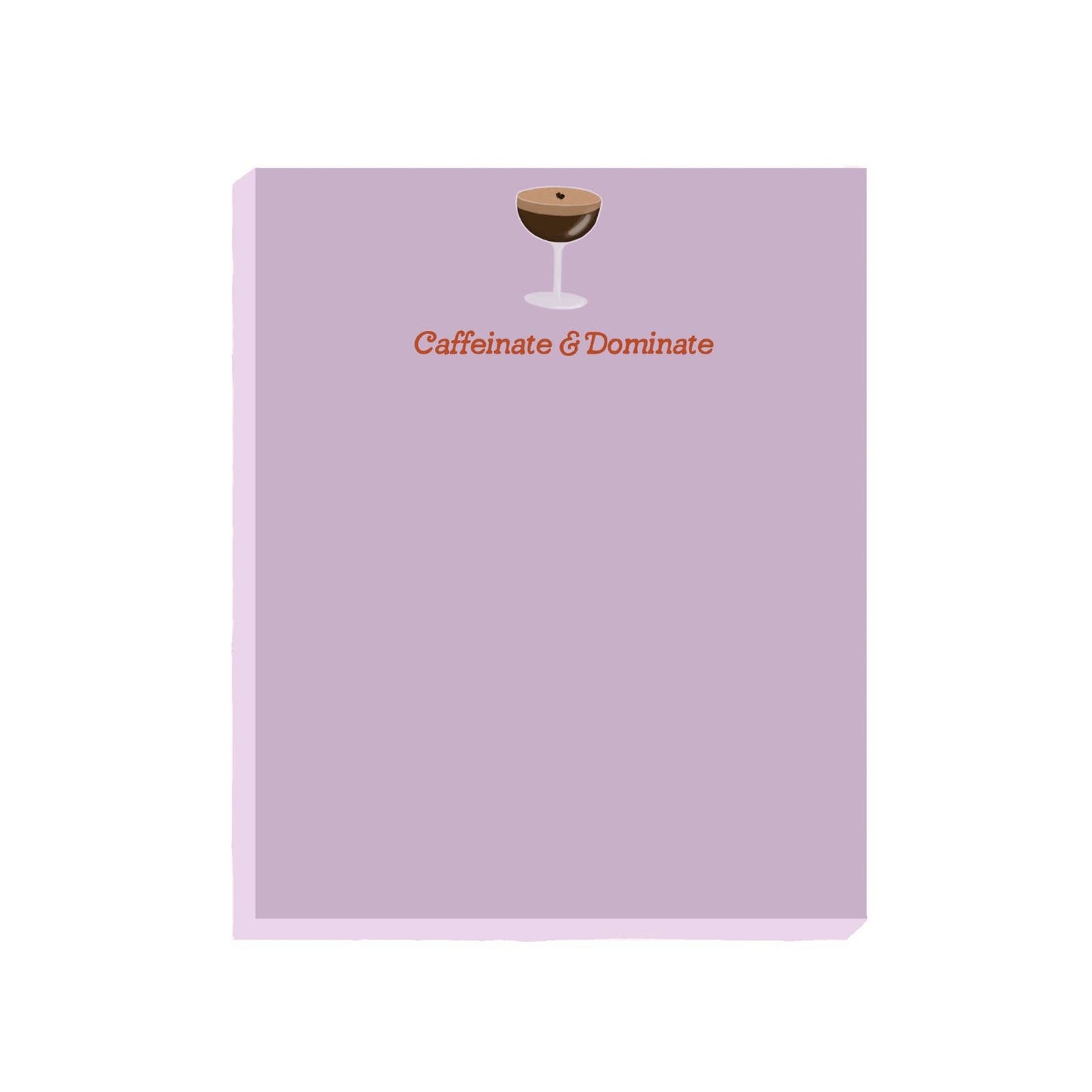 Espresso Martini Notepad - Caffeinate & Dominate