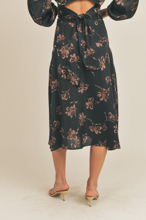 Annie Floral Print Skirt