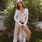 Breeze Distressed Ladder Knit Cover Up