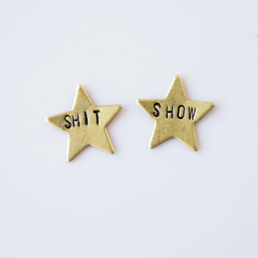 Shit Show, Star Earrings