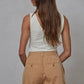 Kasey Seamless Reverse U-V Neck Tank