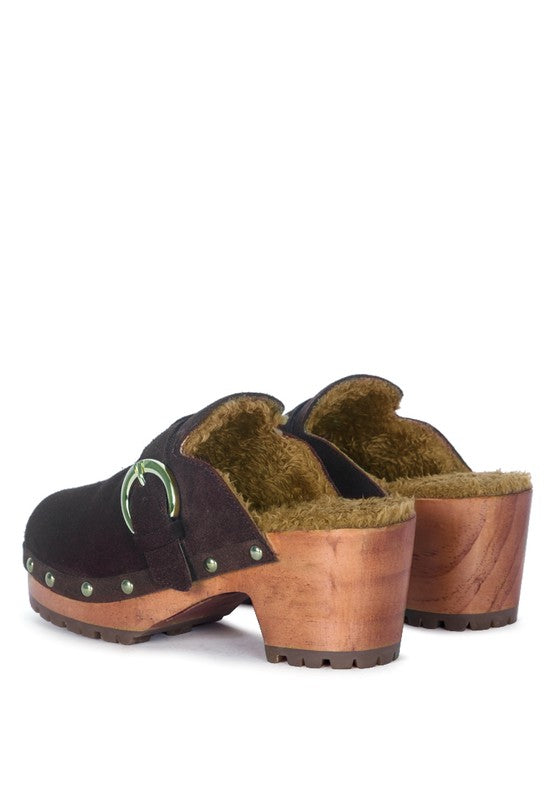 Prunus Round Toe Clogs