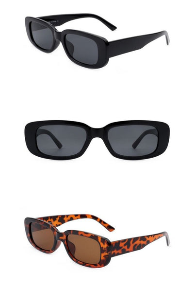 Retro Slim Rectangle Fashion Sunglasses