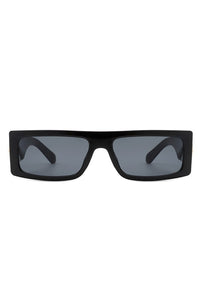 Rectangle Retro Slim Sunglasses