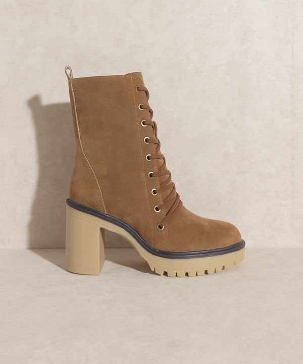 Jenna - Botas militares con plataforma