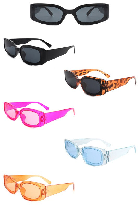 Gafas de sol de moda estrechas y rectangulares