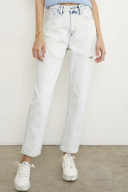 Polly High Rise Jeans - Ice