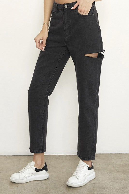 Polly High Rise Jeans - Black