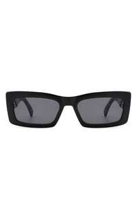 Retro Rectangle Flat Top Sunglasses