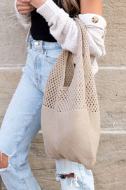 Sac hobo en tricot doux