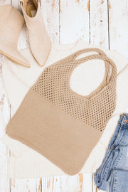 Sac hobo en tricot doux