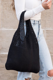 Sac hobo en tricot doux