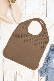 Sac hobo en tricot doux