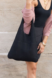 Sac hobo en tricot doux