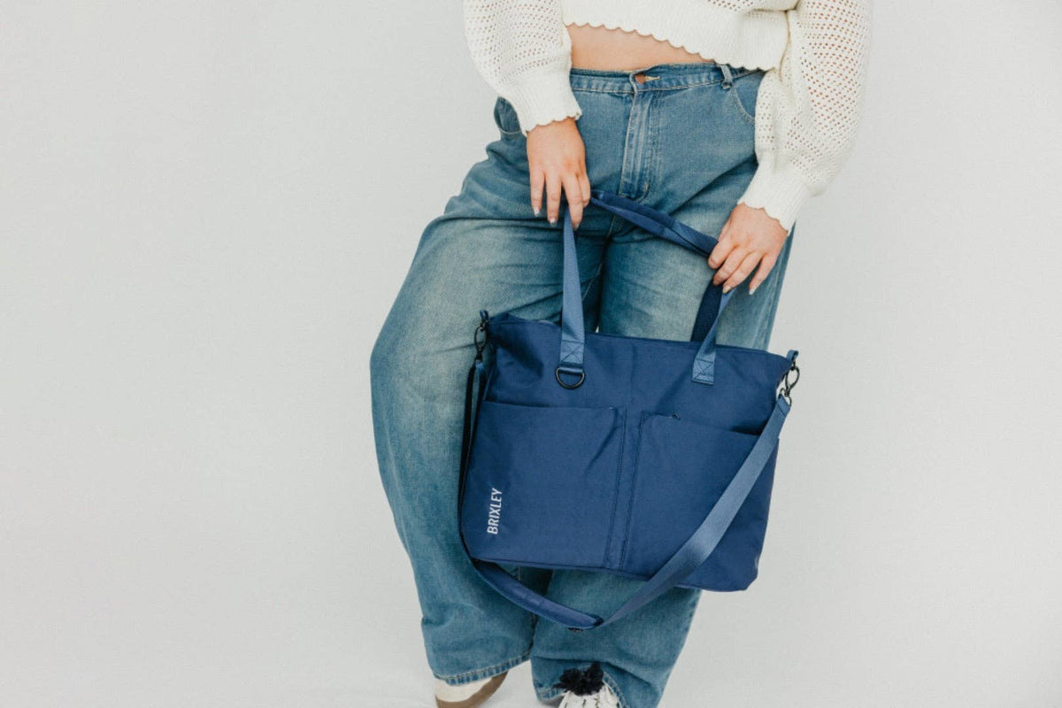 Brixley Tote Bag - Navy Blue