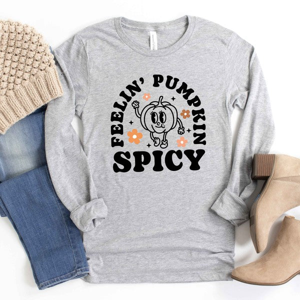 Spicy Pumpkin Long Sleeve Graphic Tee