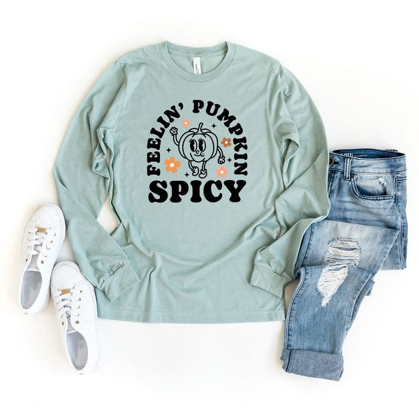 Spicy Pumpkin Long Sleeve Graphic Tee