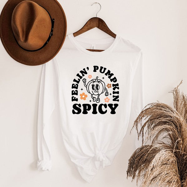 Spicy Pumpkin Long Sleeve Graphic Tee