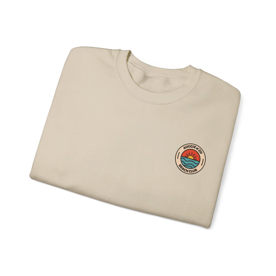 Sudadera de cuello redondo con logotipo circular de Beach Club 