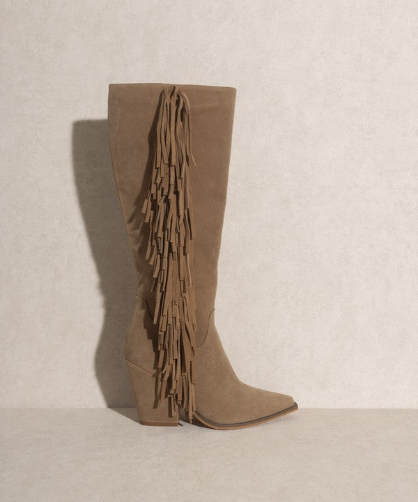 Out West - Botas con flecos hasta la rodilla