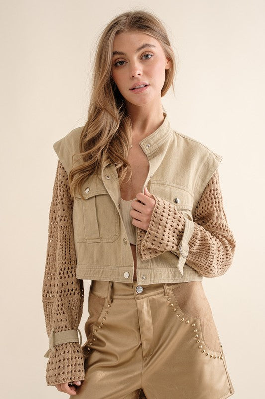 Veste courte en crochet Sonya