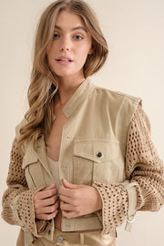 Veste courte en crochet Sonya