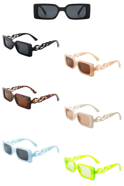Rectangle Retro Irregular Square Sunglasses