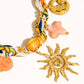 Sedona 18K Gold Non-Tarnish Sun Charm Braided Necklace