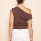 Steph Asymmetrical One-Shoulder Top