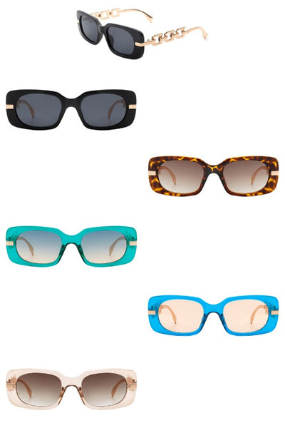 Chain Link Design Fashion Sunglasses