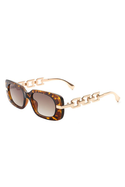 Chain Link Design Fashion Sunglasses