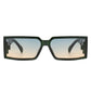 Retro Square Wrap Around Sunglasses