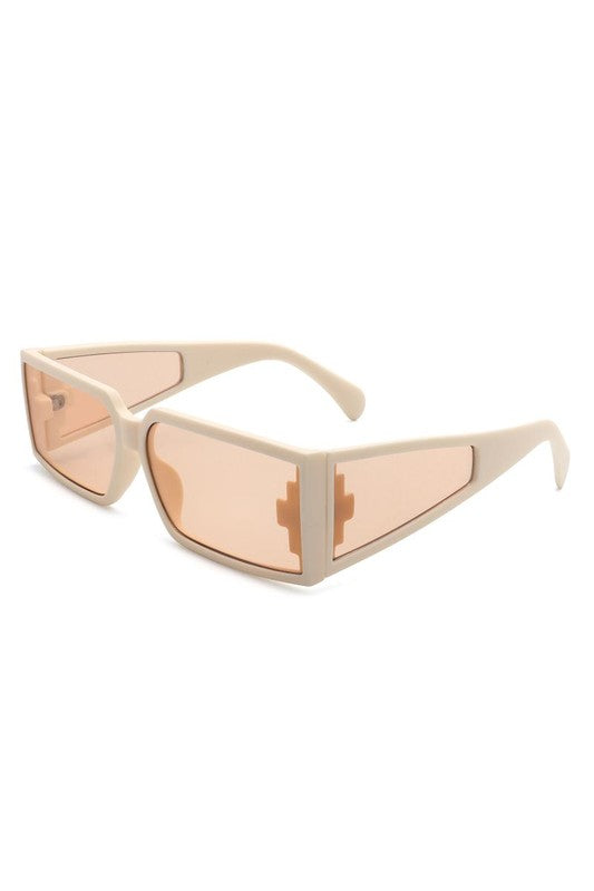 Retro Square Wrap Around Sunglasses