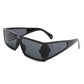 Retro Square Wrap Around Sunglasses