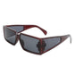 Retro Square Wrap Around Sunglasses