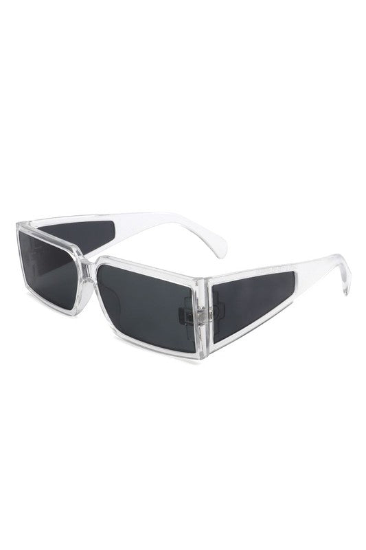 Retro Square Wrap Around Sunglasses