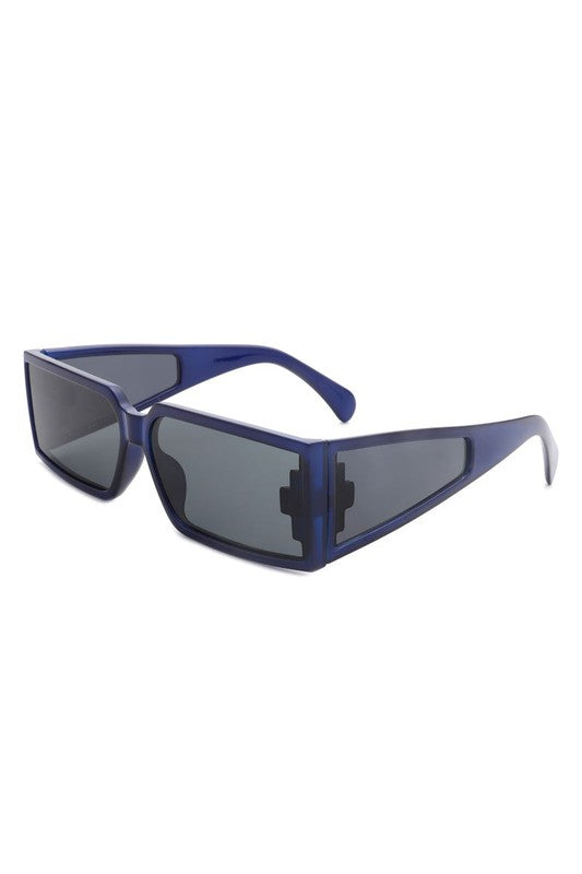 Retro Square Wrap Around Sunglasses