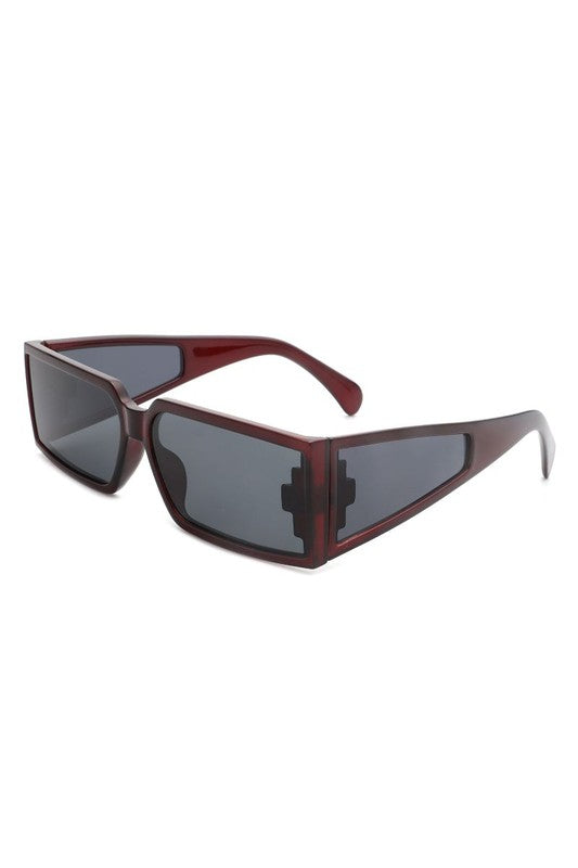 Retro Square Wrap Around Sunglasses